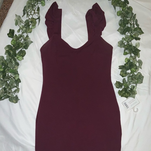 Urban Outfitters Bodycon Maroon Dress - Picture 4 of 6